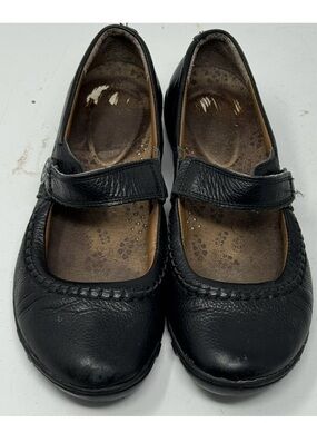 Hush Puppies Black Leather Mary Jane Shoes Women’s  Size 7